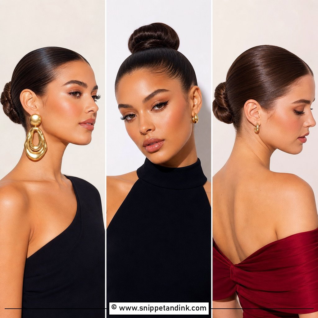 20 Slick Bun Wedding Ideas for a Chic Bridal Finish