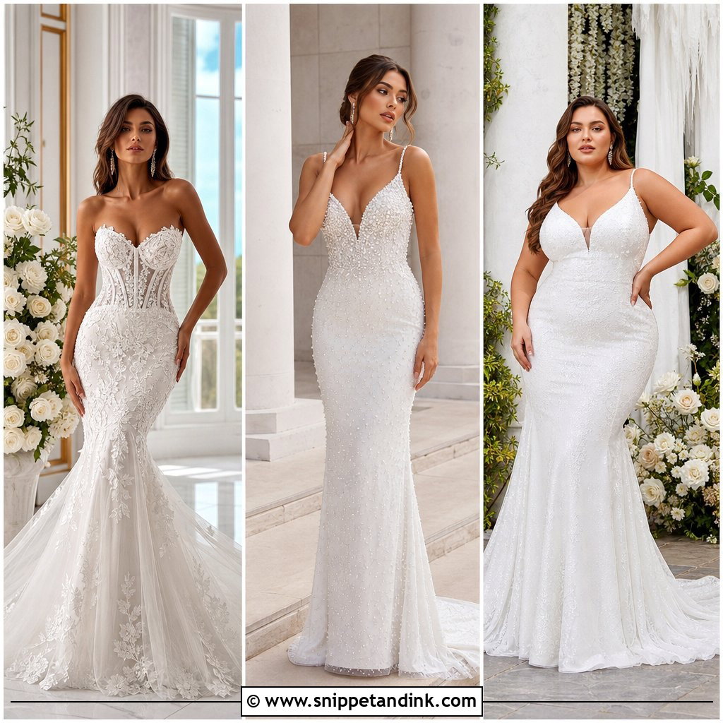 20 Slim Fit Wedding Dresses for a Sleek Modern Bridal Look