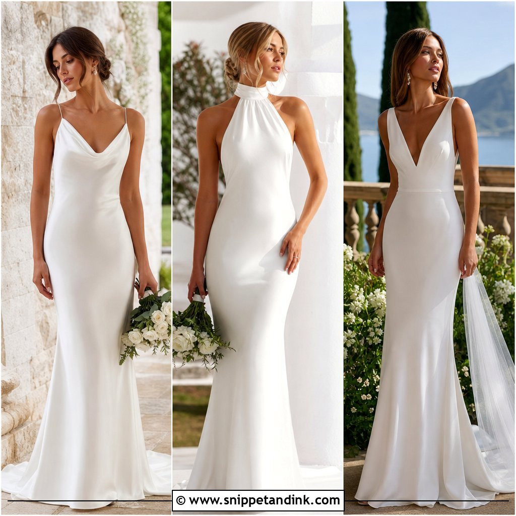 20 Slinky Wedding Dress Ideas: Chic Styles for Confident Brides