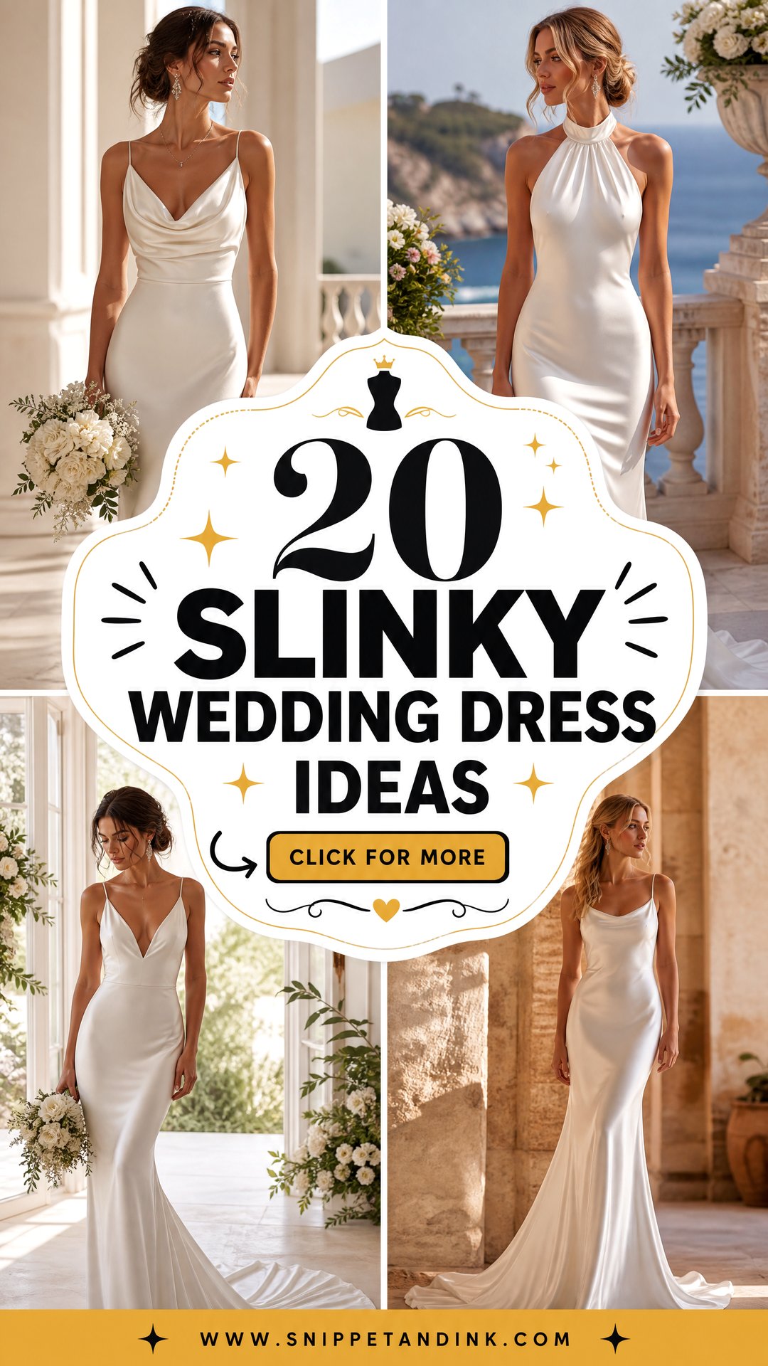 20 Slinky Wedding Dress Ideas Chic Styles for Confident Brides - 20 Slinky Wedding Dress Ideas: Chic Styles for Confident Brides