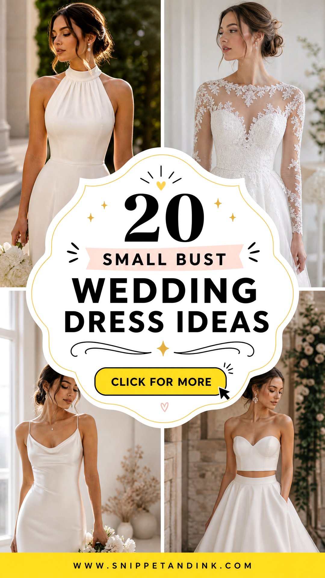 20 Small Bust Wedding Dress Ideas Flattering Bridal Looks to Love - 20 Small Bust Wedding Dress Ideas: Flattering Bridal Looks to Love