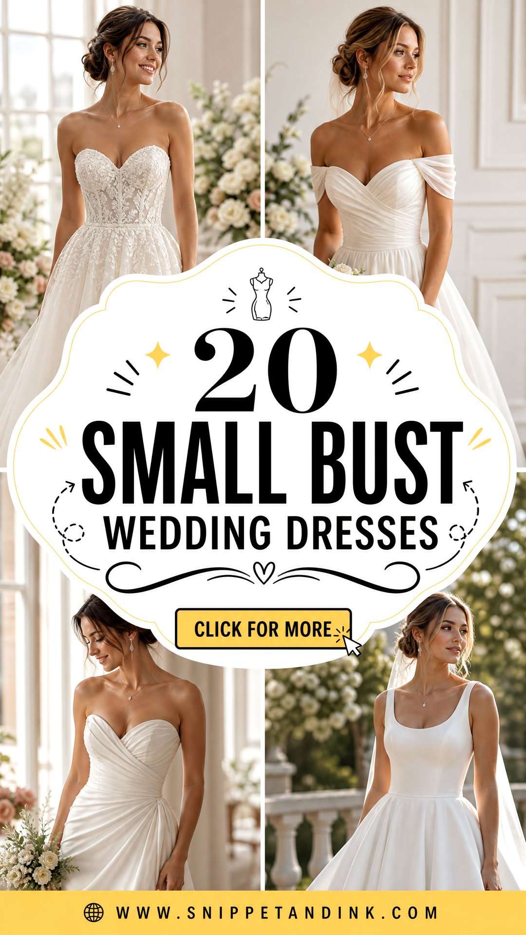 20 Small Bust Wedding Dresses Chic Fits for Confident Brides - 20 Small Bust Wedding Dresses: Chic Fits for Confident Brides