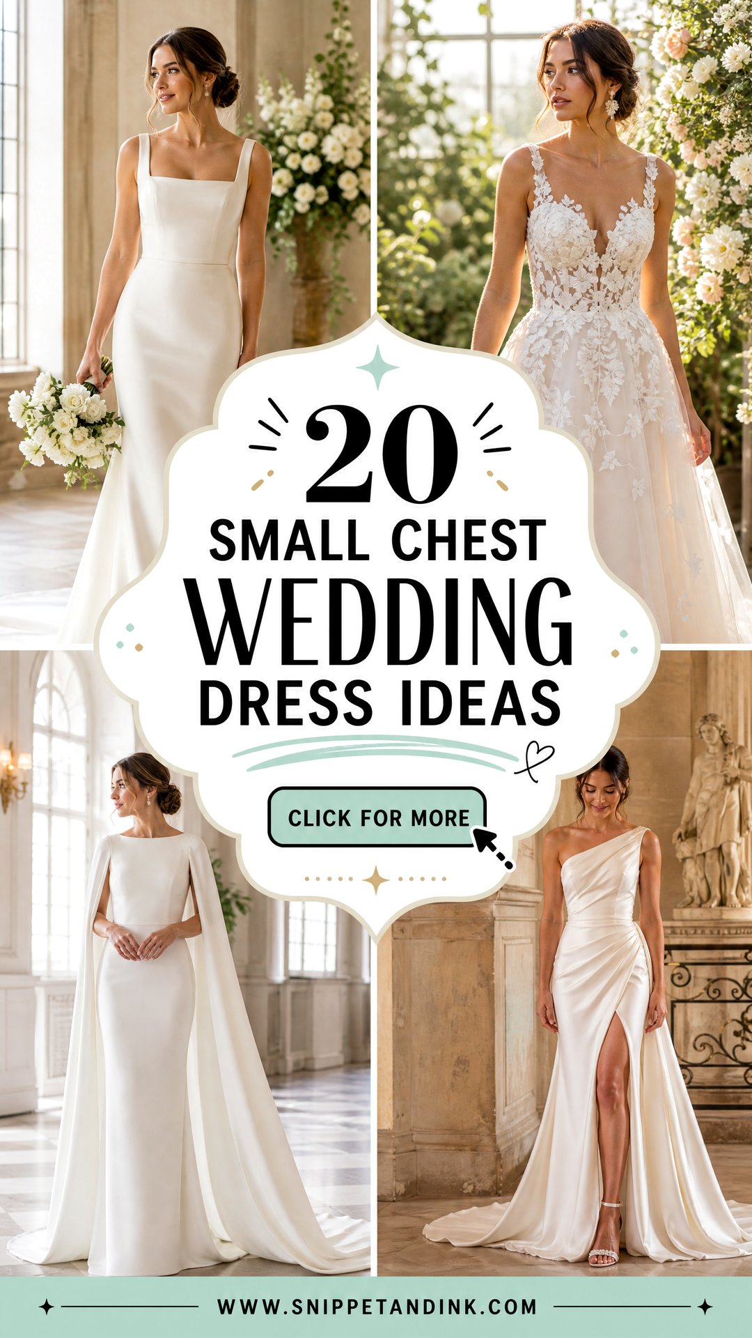 20 Small Chest Wedding Dress Ideas for a Flattering Fit - 20 Small Chest Wedding Dress Ideas for a Flattering Fit
