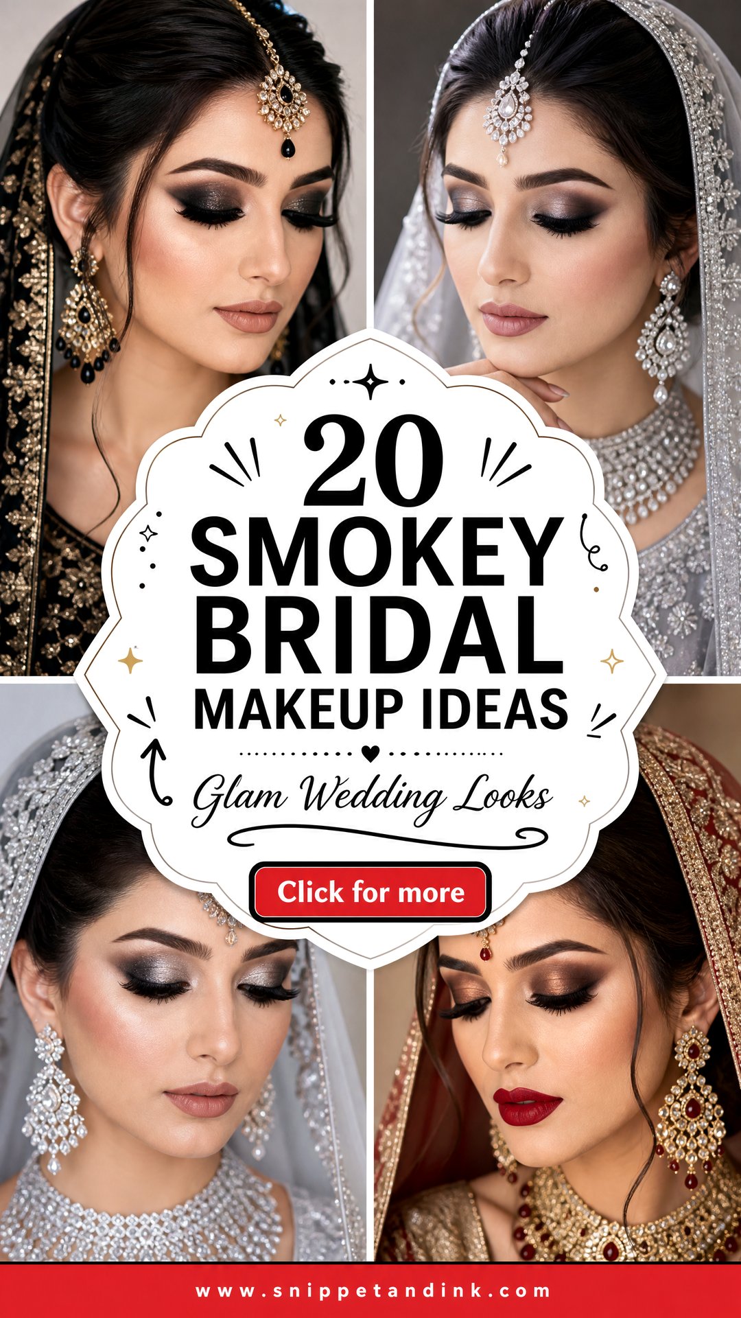 20 Smokey Bridal Makeup Ideas for Glam Wedding Looks - 20 Smokey Bridal Makeup Ideas for Glam Wedding Looks