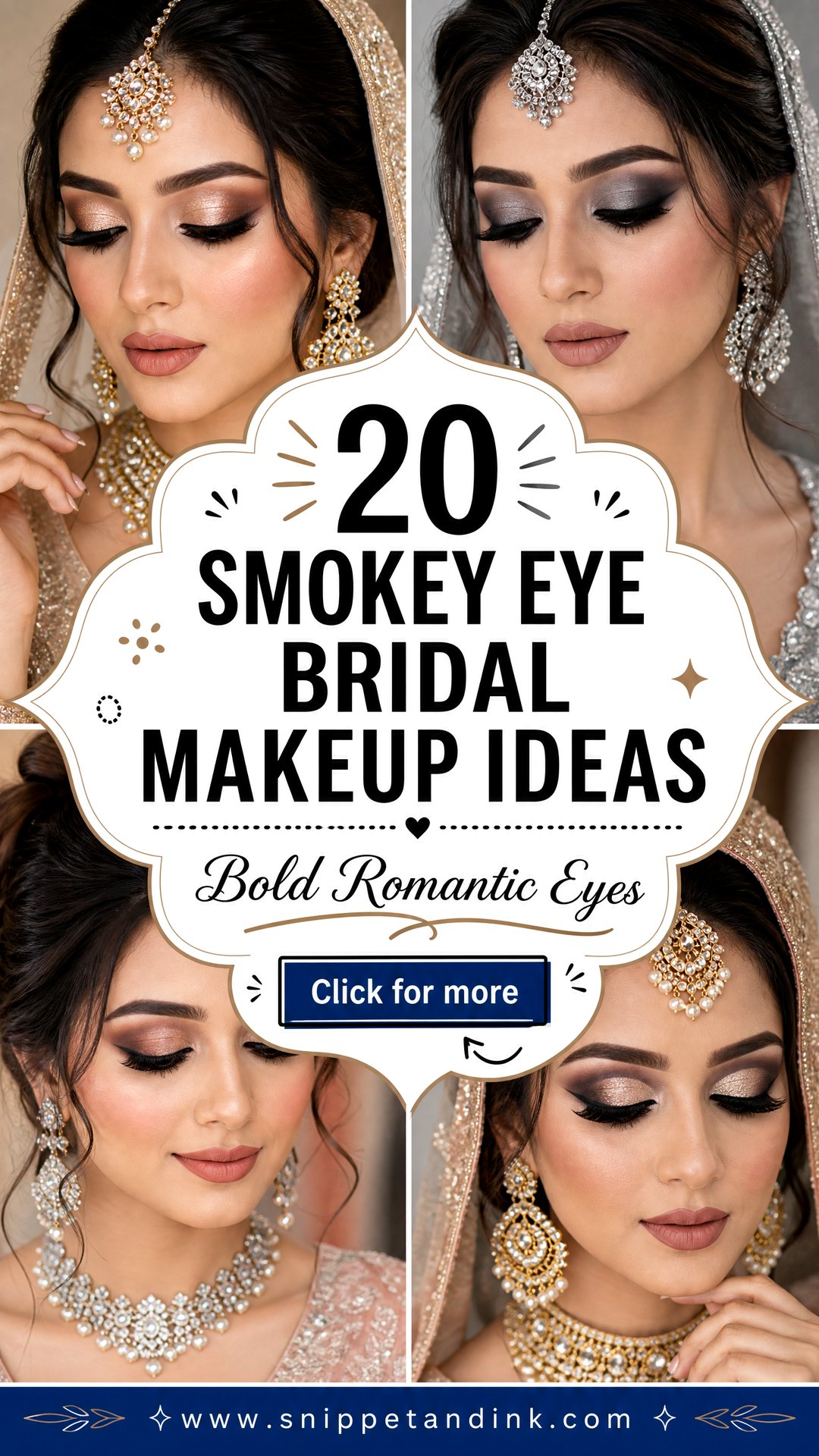 20 Smokey Eye Bridal Makeup Ideas for Bold Romance - 20 Smokey Eye Bridal Makeup Ideas for Bold Romance