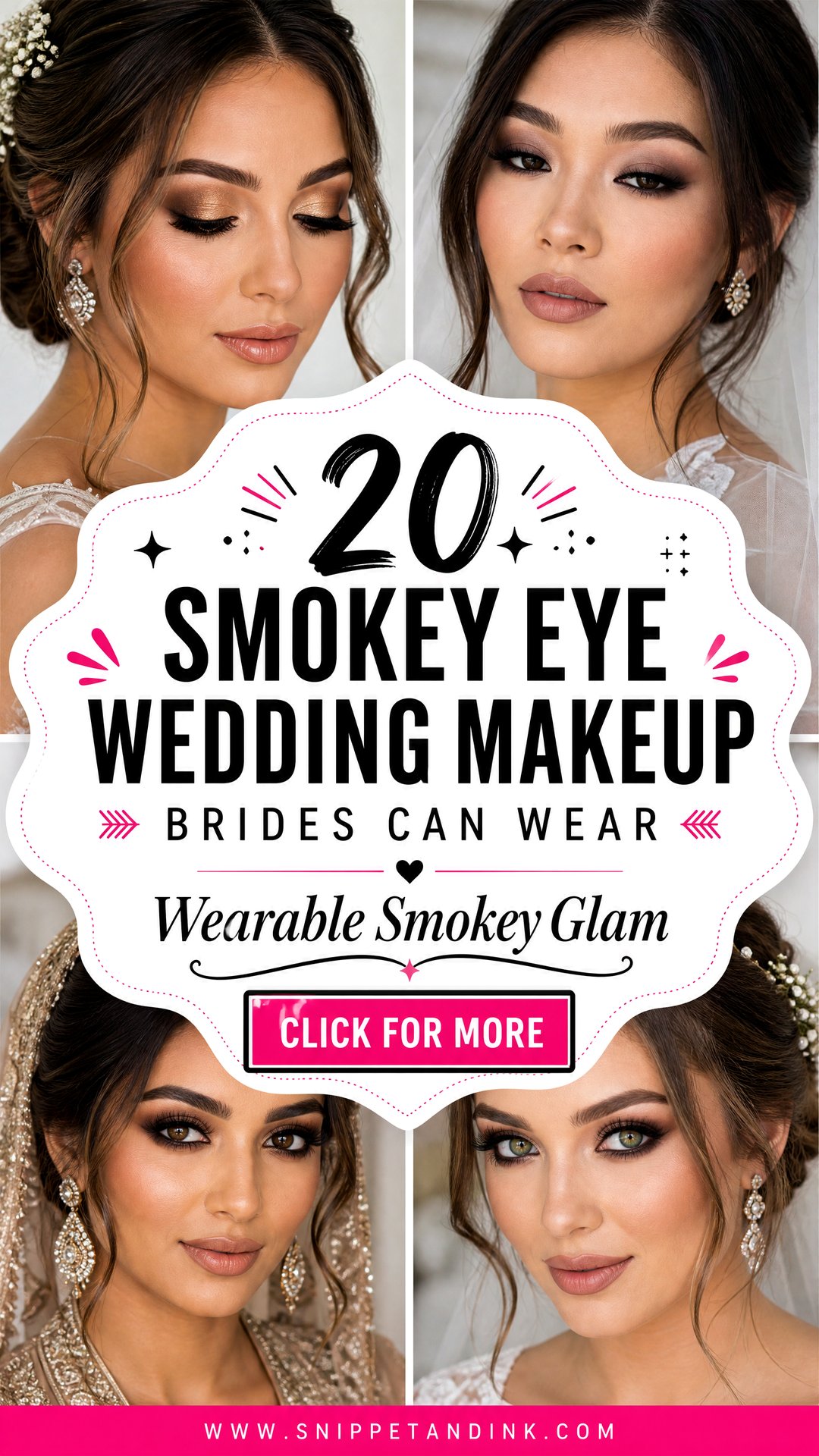 20 Smokey Eye Wedding Makeup Brides Can Wear - 20 Smokey Eye Wedding Makeup Brides Can Wear