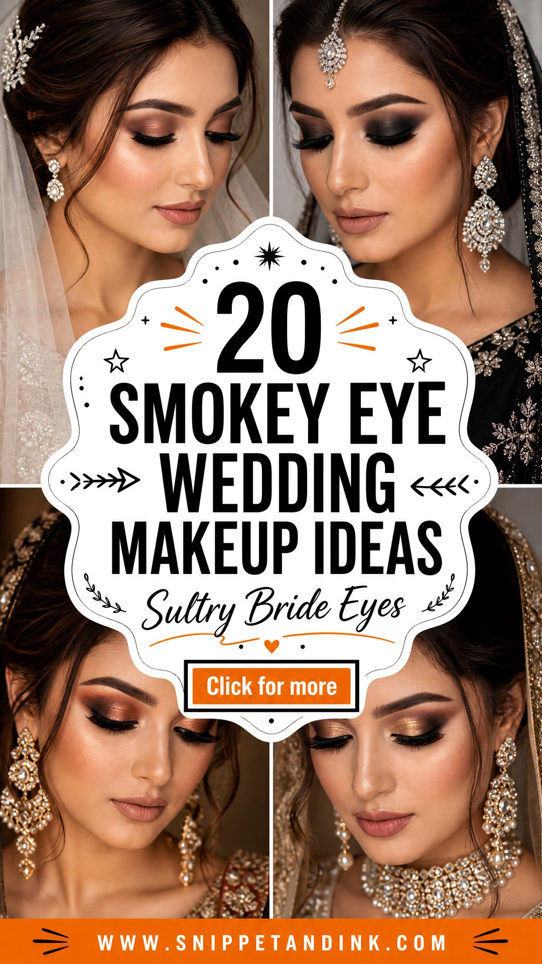 20 Smokey Eye Wedding Makeup Ideas for Sultry Brides - 20 Smokey Eye Wedding Makeup Ideas for Sultry Brides
