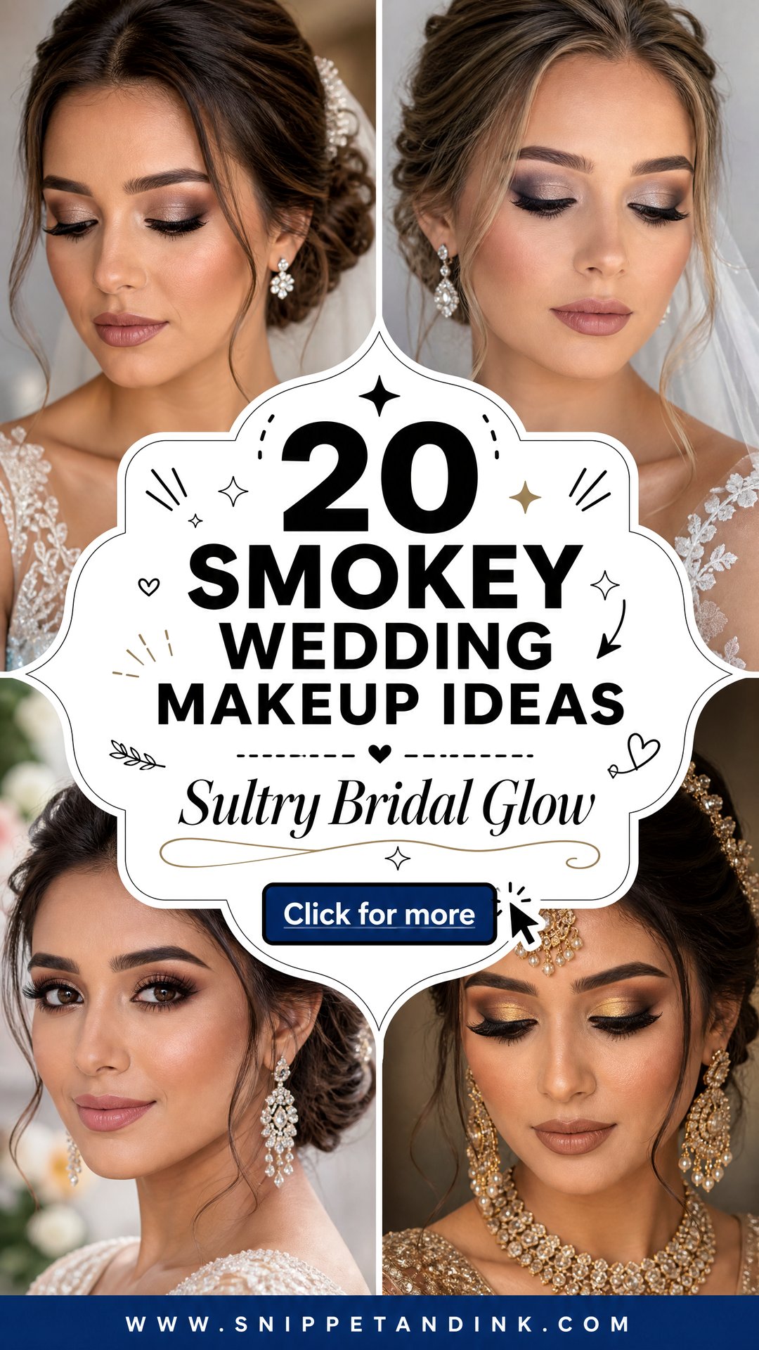 20 Smokey Wedding Makeup Ideas for a Sultry Bridal Glow - 20 Smokey Wedding Makeup Ideas for a Sultry Bridal Glow