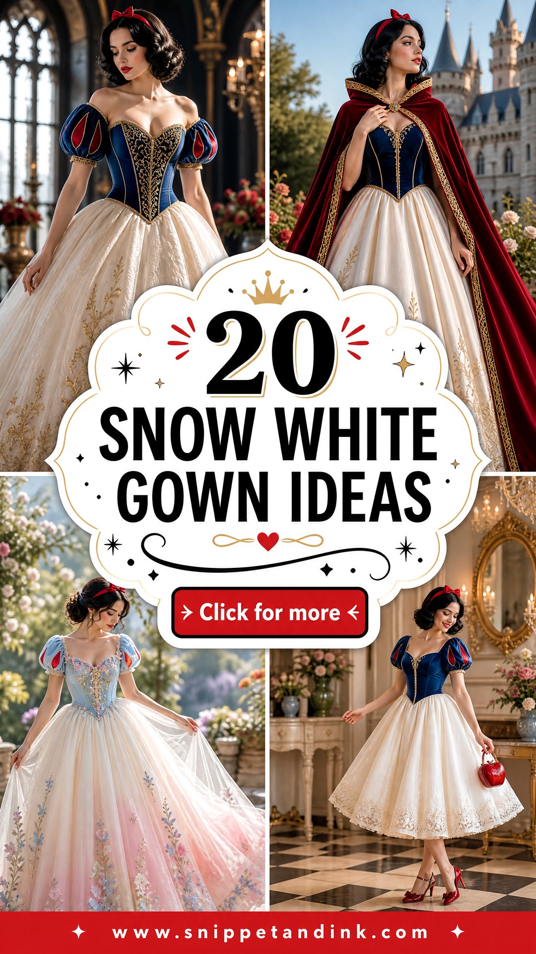 20 Snow White Gown Ideas Dreamy Bridal Looks Youll Love - 20 Snow White Gown Ideas: Dreamy Bridal Looks You’ll Love