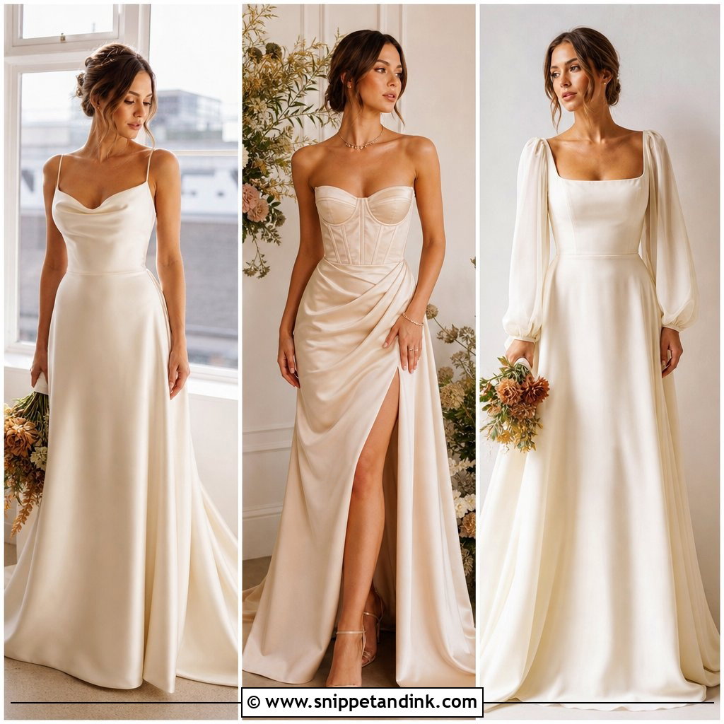 20 Soft Autumn Wedding Dress Ideas: Romantic Fall Bridal Looks