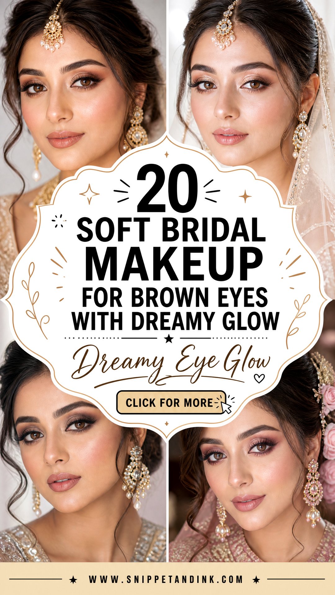20 Soft Bridal Makeup for Brown Eyes With Dreamy Glow - 20 Soft Bridal Makeup for Brown Eyes With Dreamy Glow