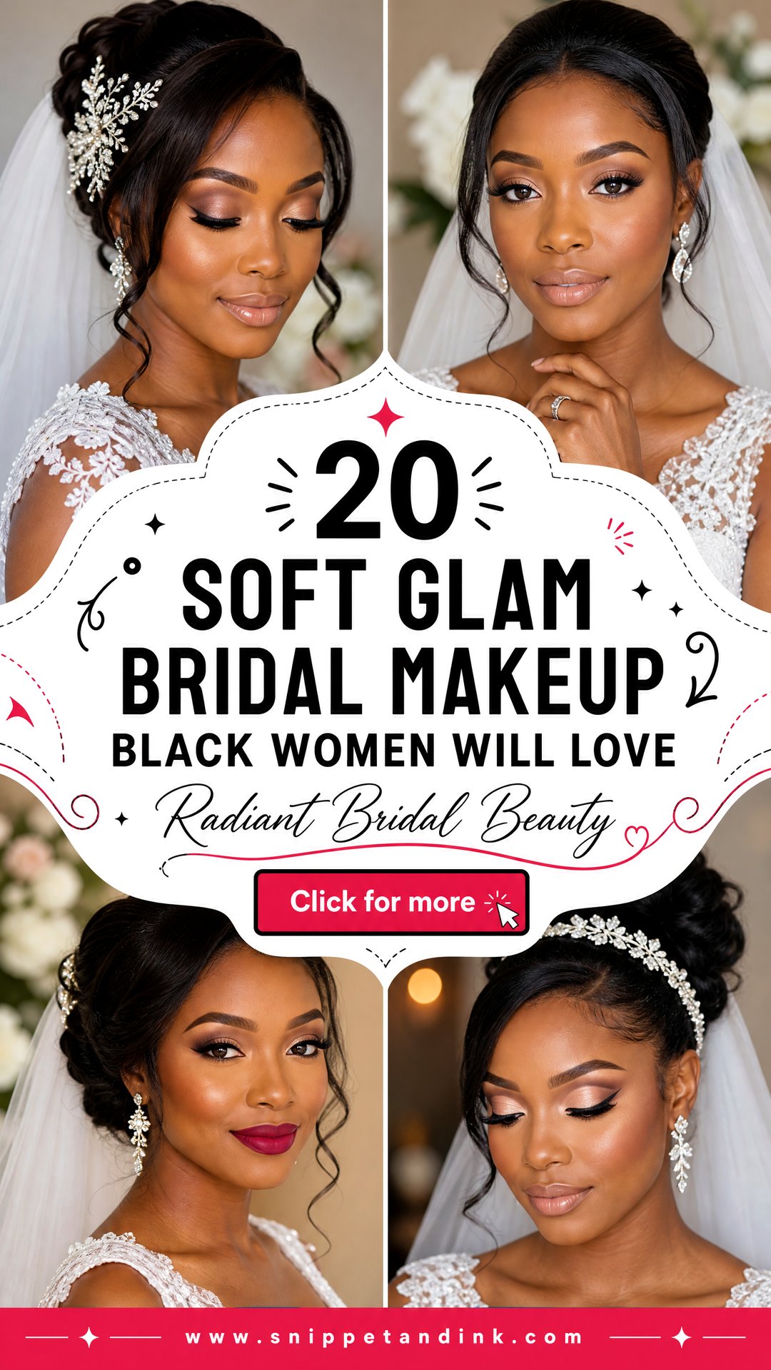 20 Soft Glam Bridal Makeup Black Women Will Love - 20 Soft Glam Bridal Makeup Black Women Will Love