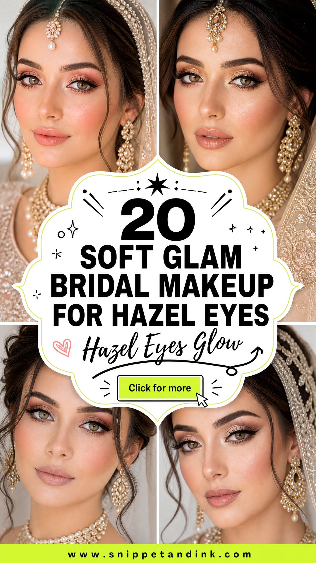 20 Soft Glam Bridal Makeup for Hazel Eyes to Glow - 20 Soft Glam Bridal Makeup for Hazel Eyes to Glow