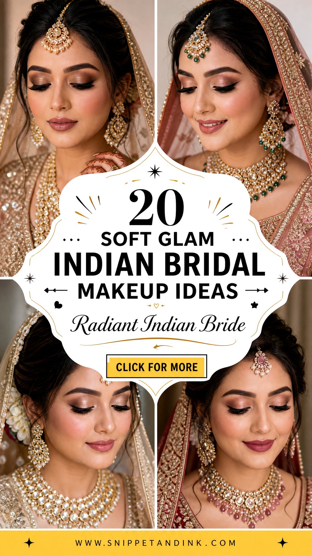 20 Soft Glam Indian Bridal Makeup Ideas for Radiance - 20 Soft Glam Indian Bridal Makeup Ideas for Radiance