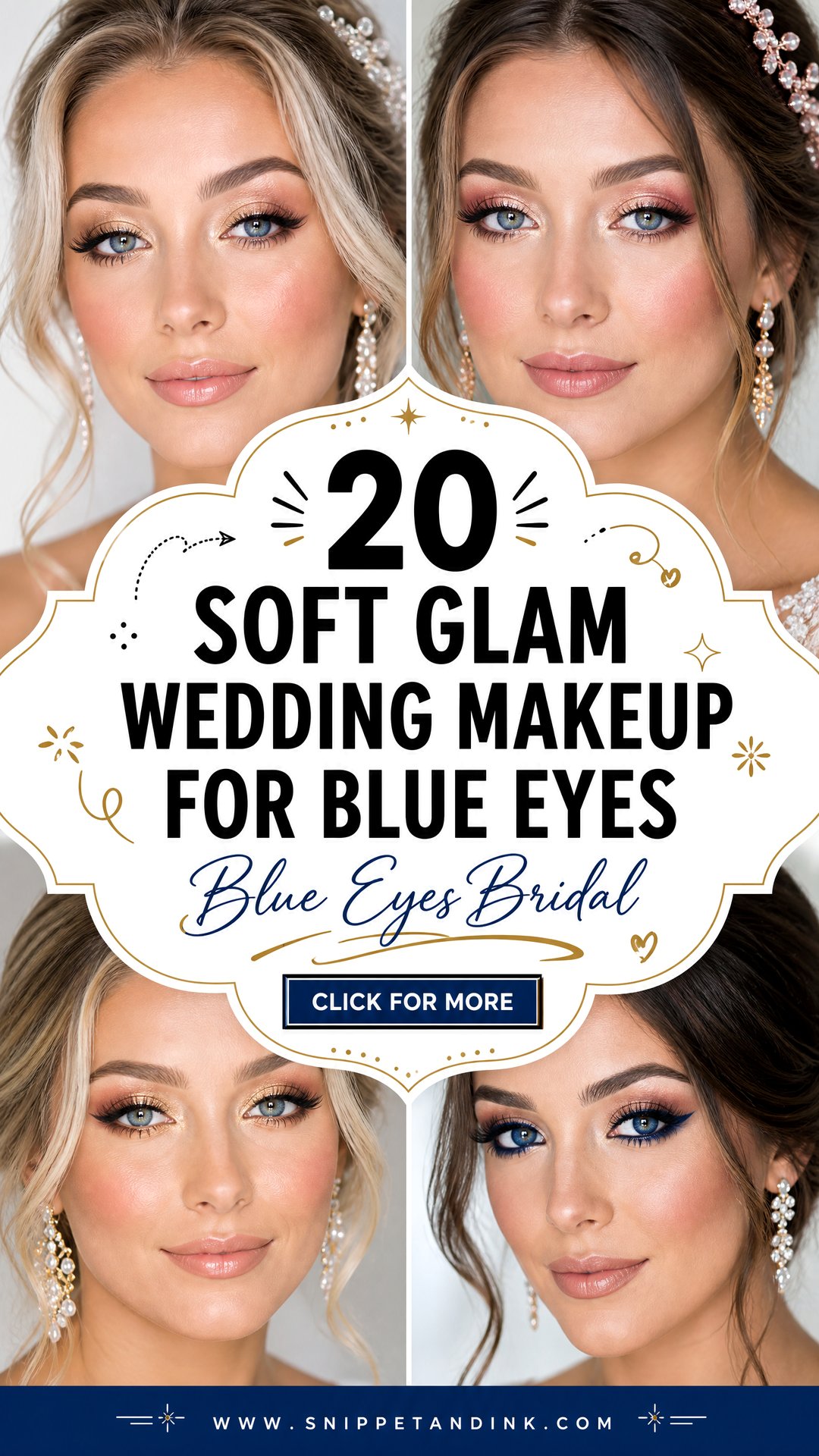 20 Soft Glam Wedding Makeup for Blue Eyes Brides Love - 20 Soft Glam Wedding Makeup for Blue Eyes Brides Love