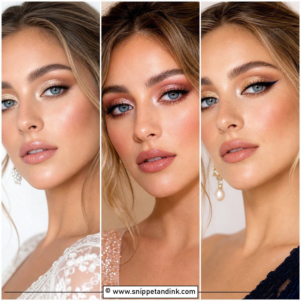 20 Soft Glam Wedding Makeup for Blue Eyes Brides Love