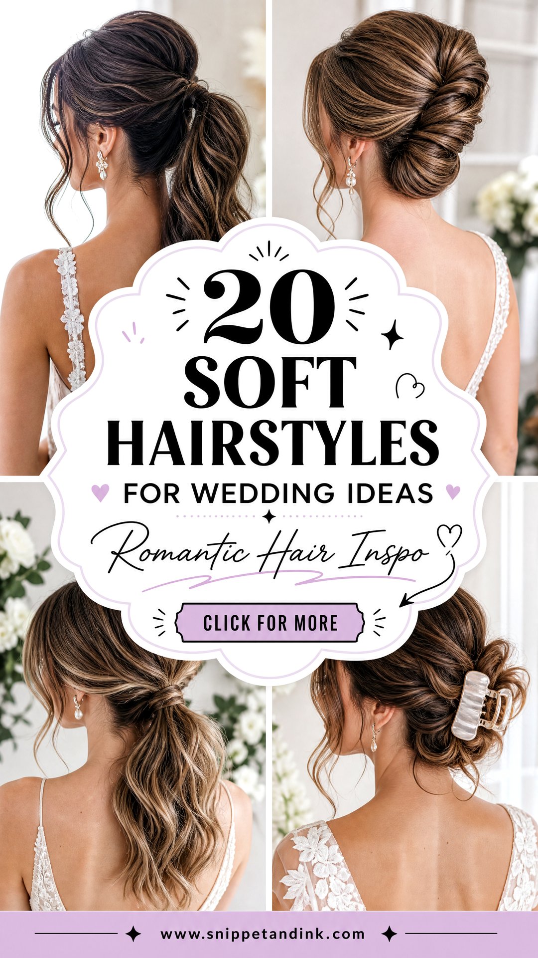 20 Soft Hairstyles for Wedding Ideas for Romantic Brides - 20 Soft Hairstyles for Wedding Ideas for Romantic Brides