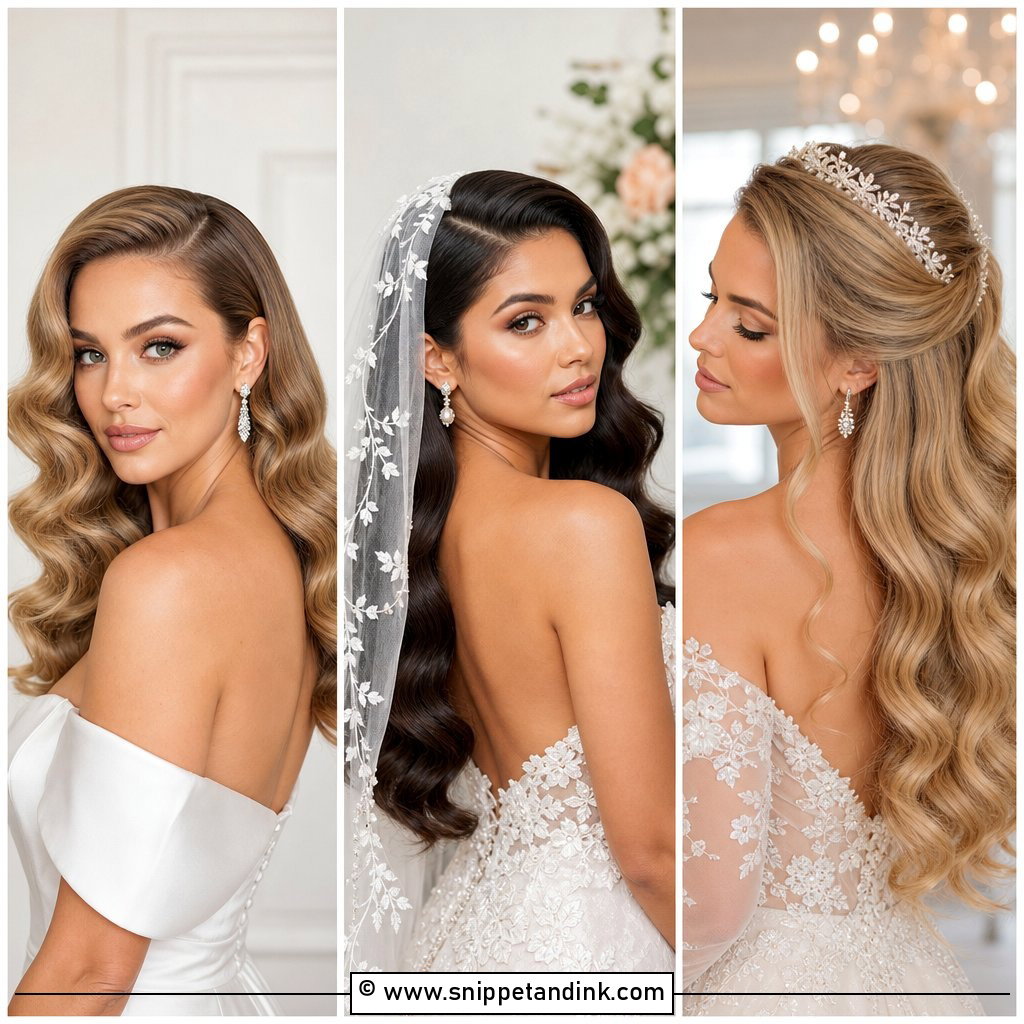 20 Soft Hollywood Waves Wedding Ideas for Glam Bridal Style