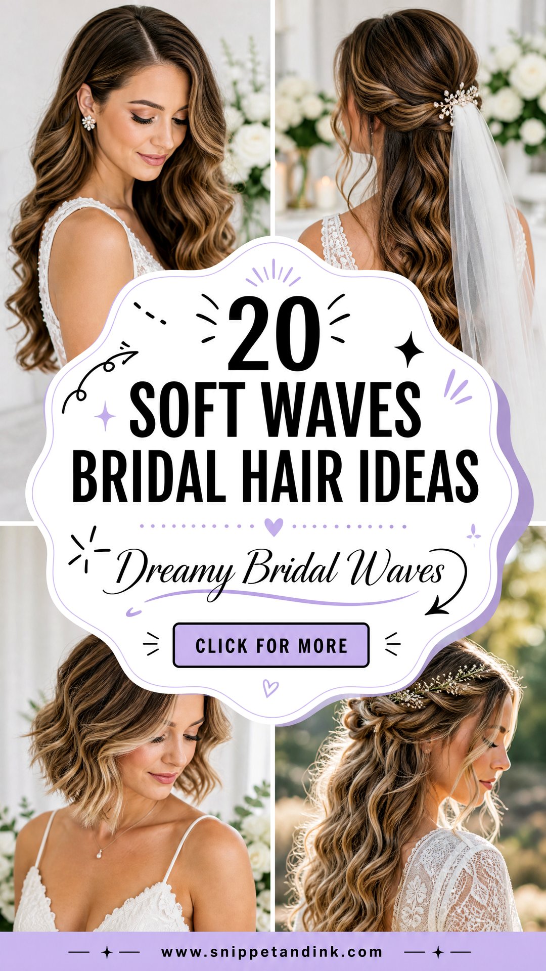 20 Soft Waves Bridal Hair Ideas for Dreamy Wedding Style - 20 Soft Waves Bridal Hair Ideas for Dreamy Wedding Style