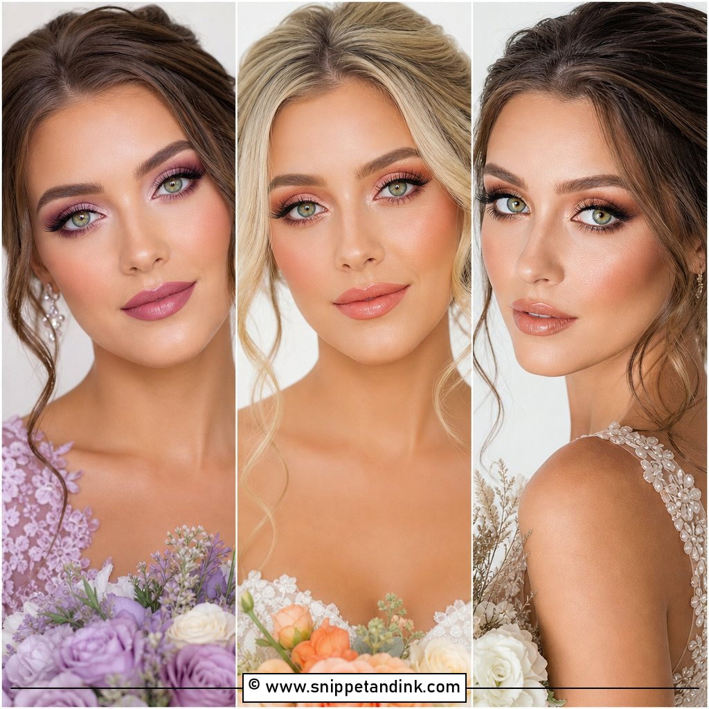 20 Soft Wedding Makeup for Green Eyes to Make Them Pop