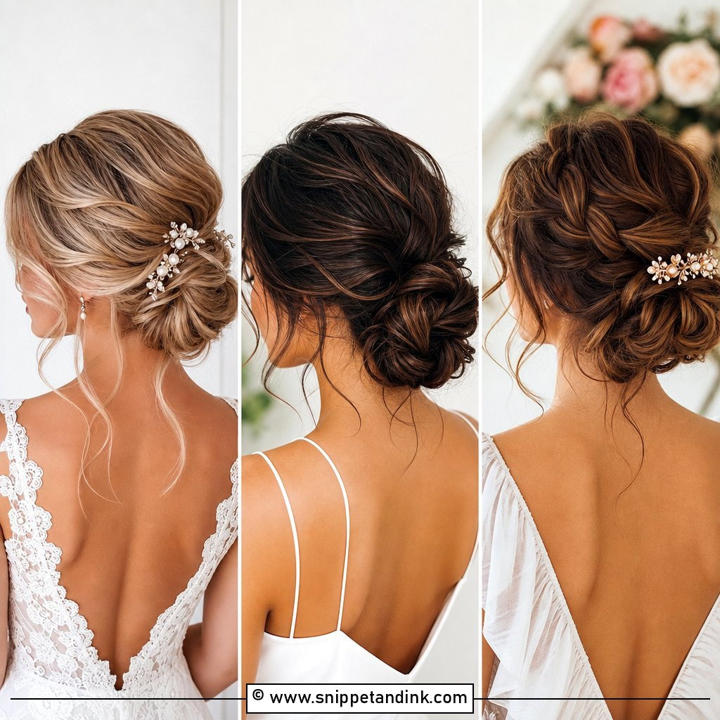 20 Soft Wedding Updo Ideas for Romantic Bridal Style Looks