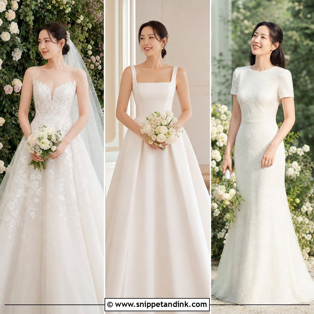 20 Son Ye Jin Wedding Dress Ideas for Elegant Celebrity Style