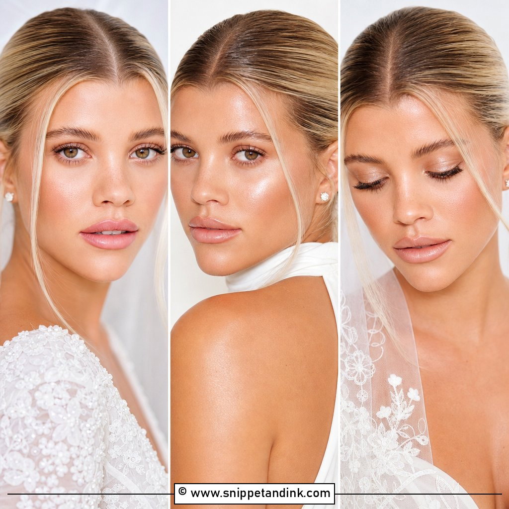 20 Sophia Richie Wedding Makeup Look Ideas for Soft Glam