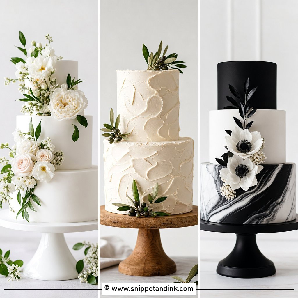 20 Sophisticated Wedding Cake Ideas for Elegant Receptions