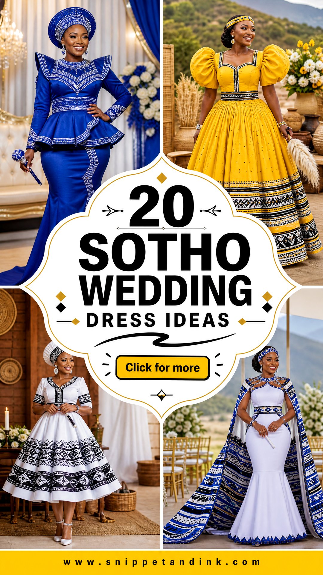 20 Sotho Wedding Dress Ideas for a Proud Cultural Celebration - 20 Sotho Wedding Dress Ideas for a Proud Cultural Celebration