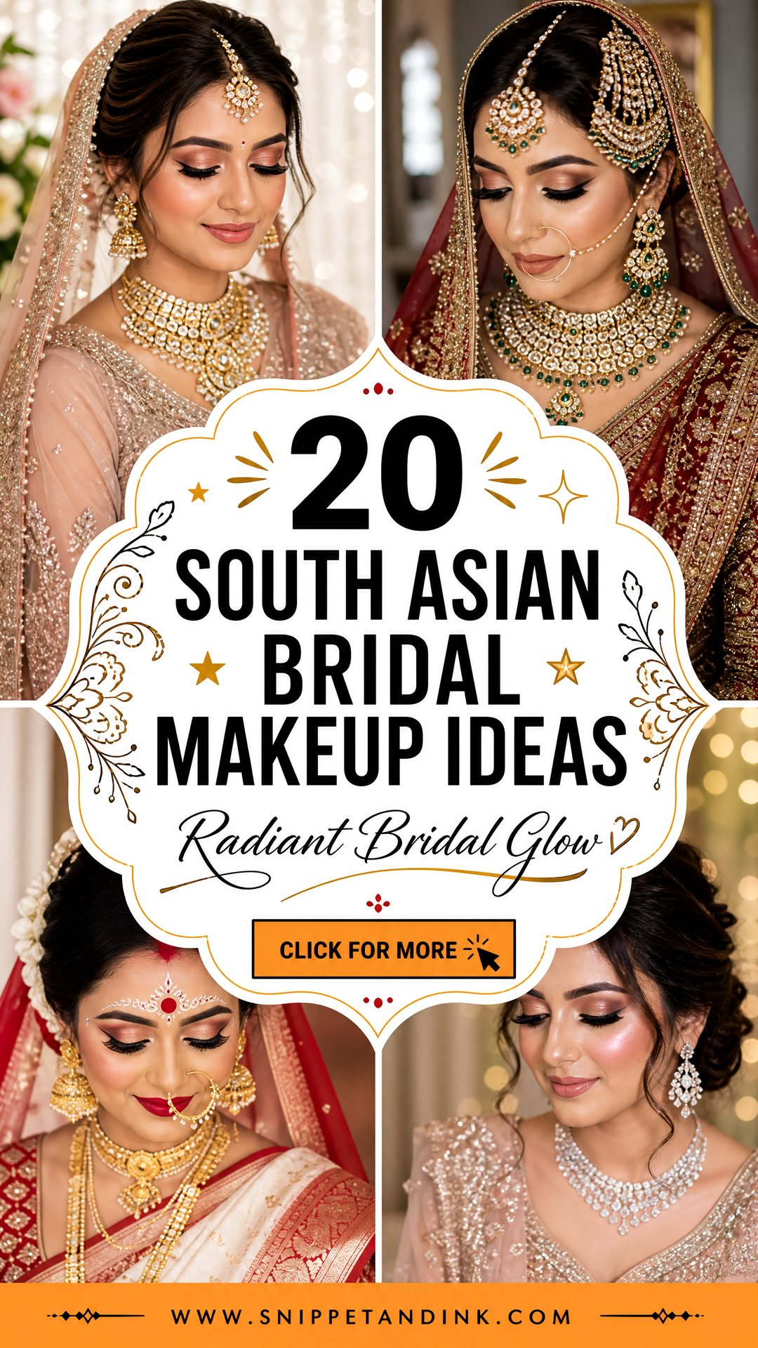 20 South Asian Bridal Makeup Ideas for Radiant Brides - 20 South Asian Bridal Makeup Ideas for Radiant Brides