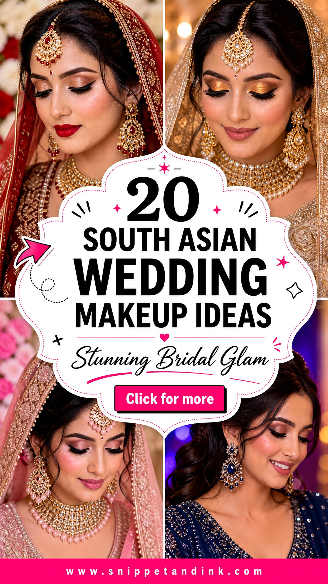 20 South Asian Wedding Makeup Ideas for Stunning Glam - 20 South Asian Wedding Makeup Ideas for Stunning Glam