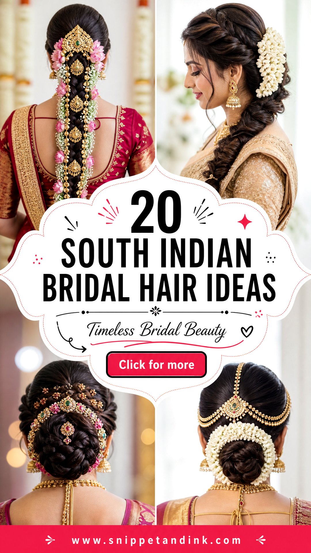 20 South Indian Bridal Hair Ideas for Timeless Beauty - 20 South Indian Bridal Hair Ideas for Timeless Beauty