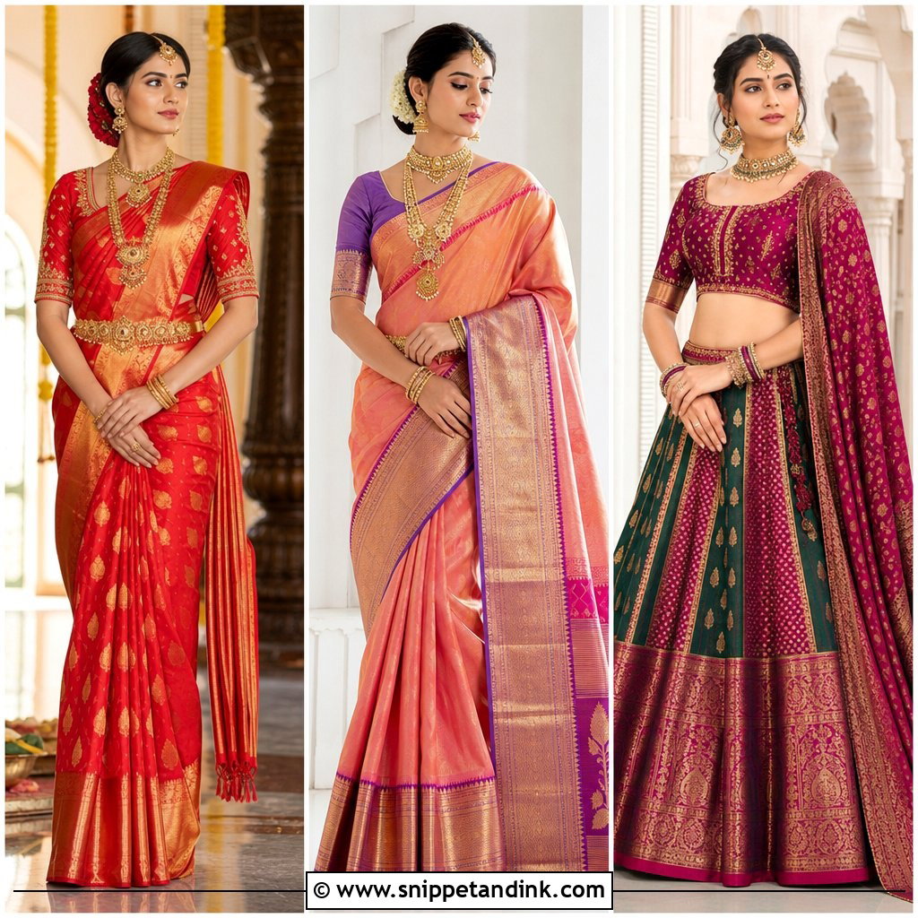 20 South Indian Bridal Outfits for a Vibrant Wedding Look