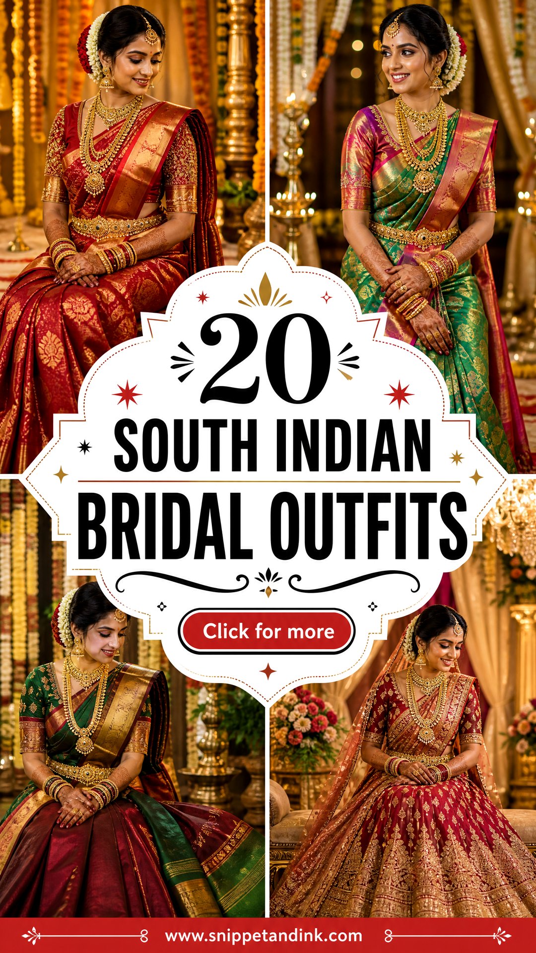 20 South Indian Bridal Outfits for a Vibrant Wedding Look - 20 South Indian Bridal Outfits for a Vibrant Wedding Look