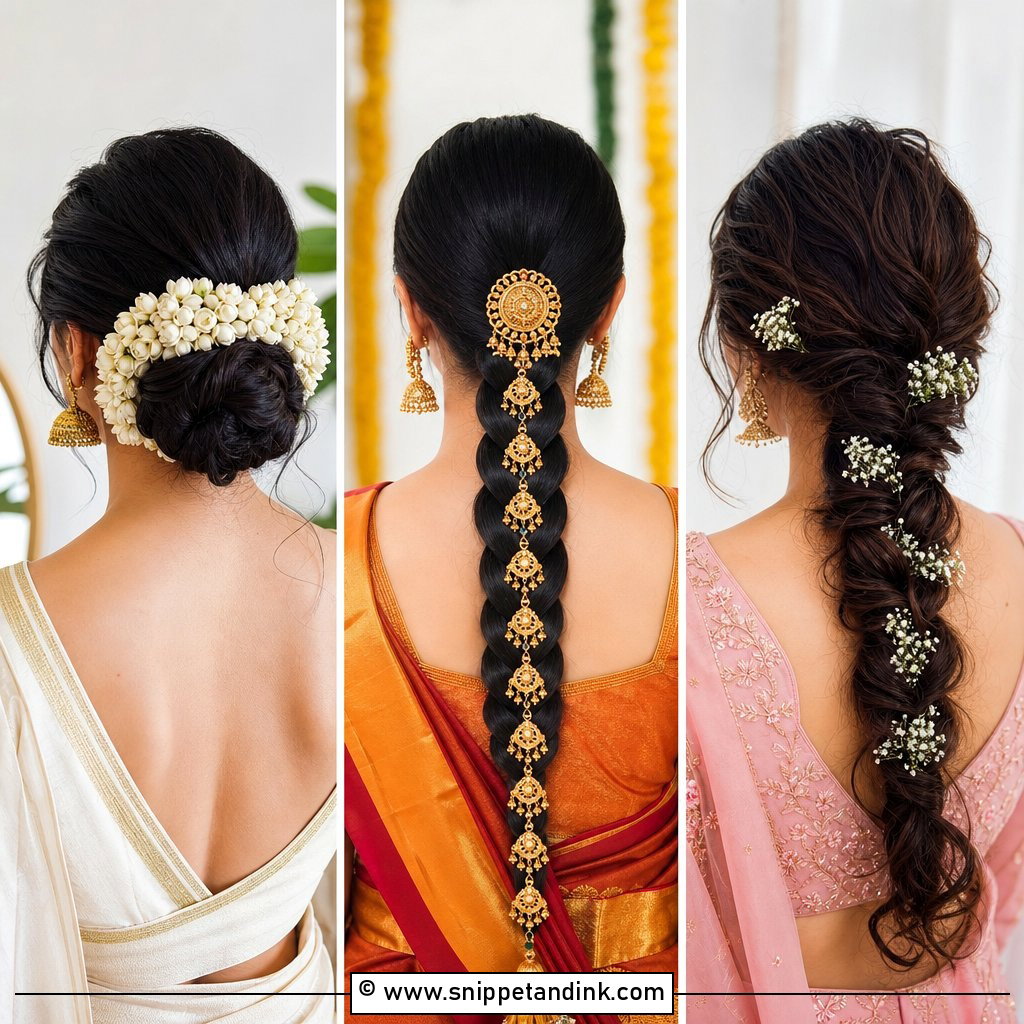 20 South Indian Bridal Wedding Hairstyles for Royal Looks