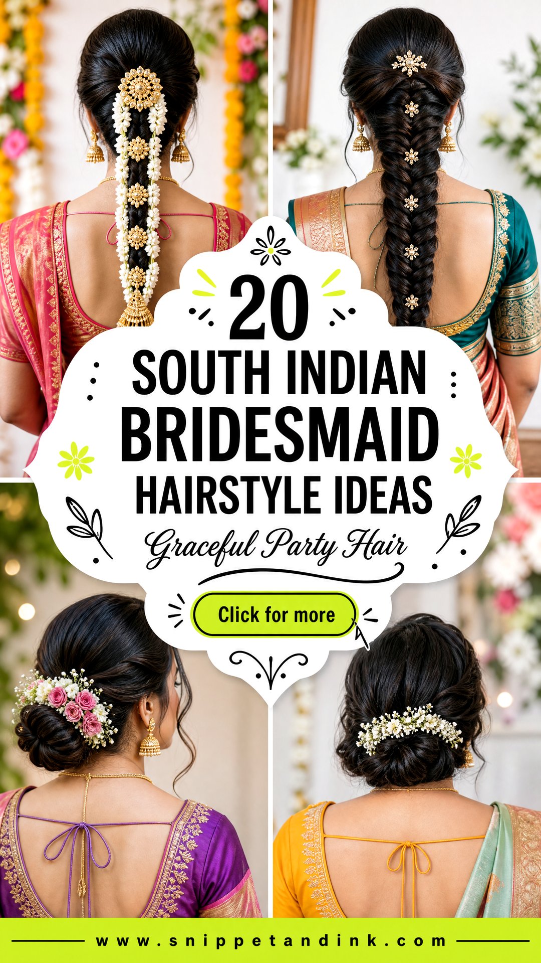 20 South Indian Bridesmaid Hairstyle Ideas for Elegance - 20 South Indian Bridesmaid Hairstyle Ideas for Elegance