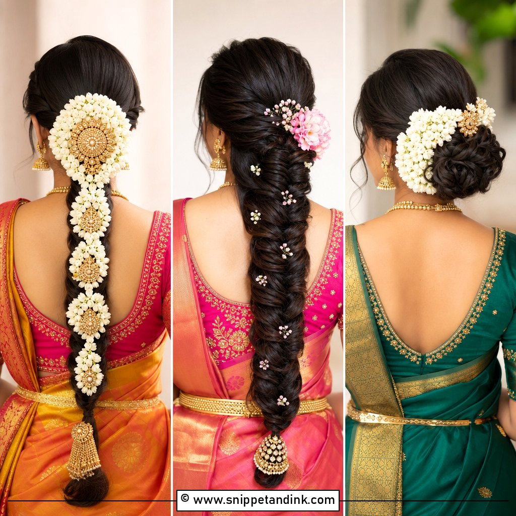 20 South Indian Bridesmaid Hairstyle Ideas for Elegance