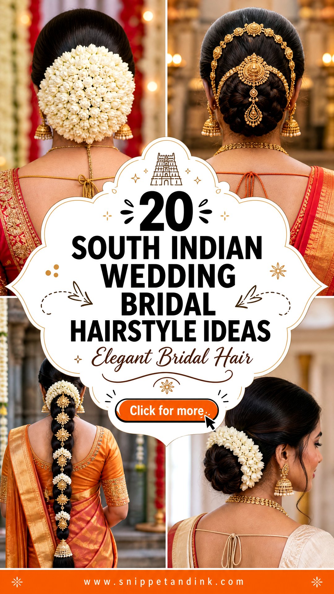 20 South Indian Wedding Bridal Hairstyle Ideas to Try - 20 South Indian Wedding Bridal Hairstyle Ideas to Try