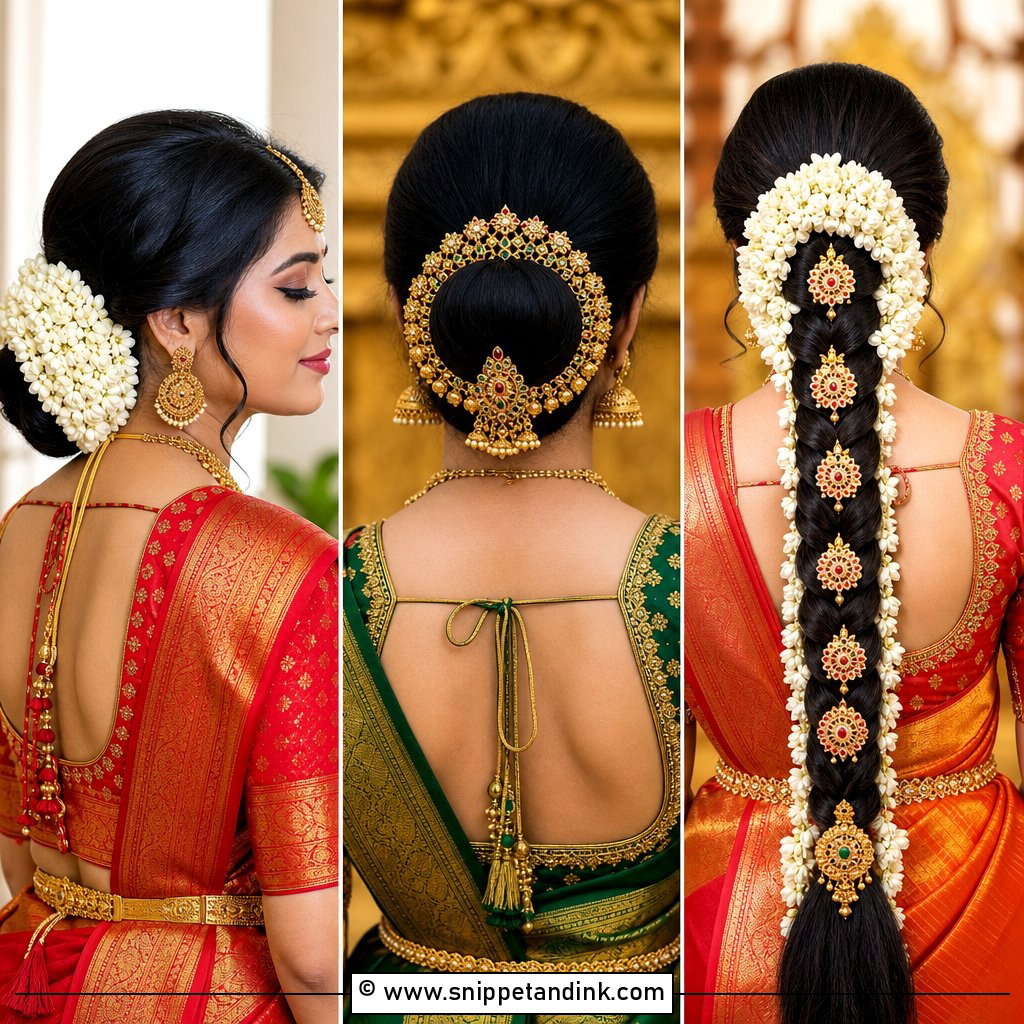 20 South Indian Wedding Bridal Hairstyle Ideas to Try