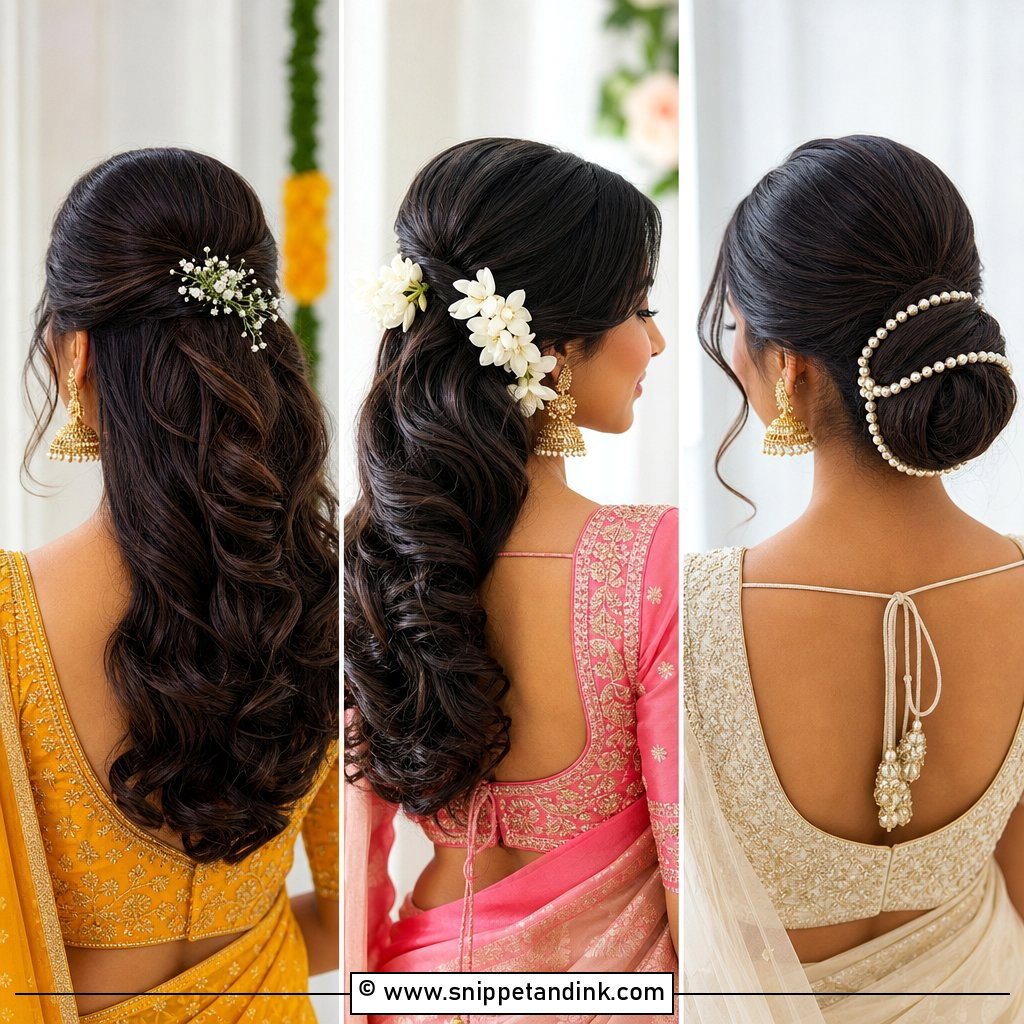 20 South Indian Wedding Hairstyles for Long Hair to Love