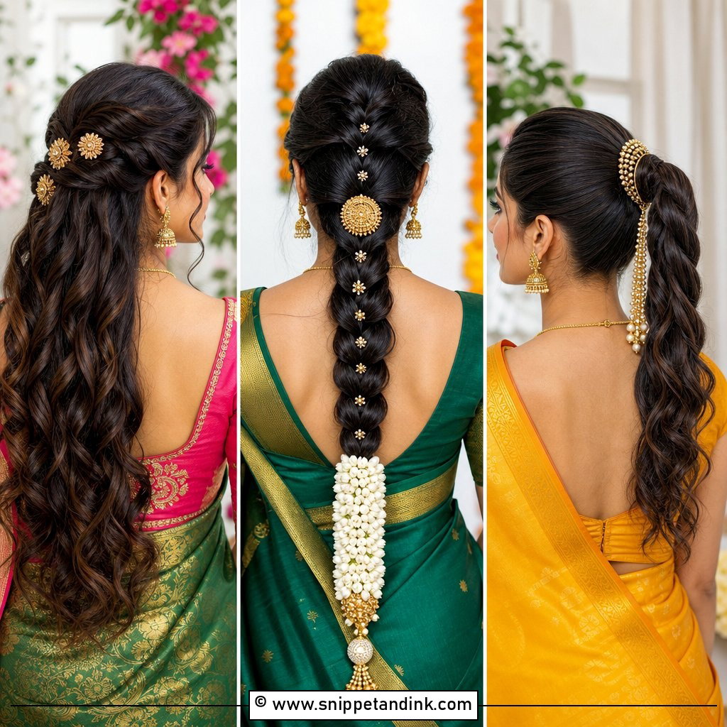 20 South Indian Wedding Hairstyles for Short Hair That Wow