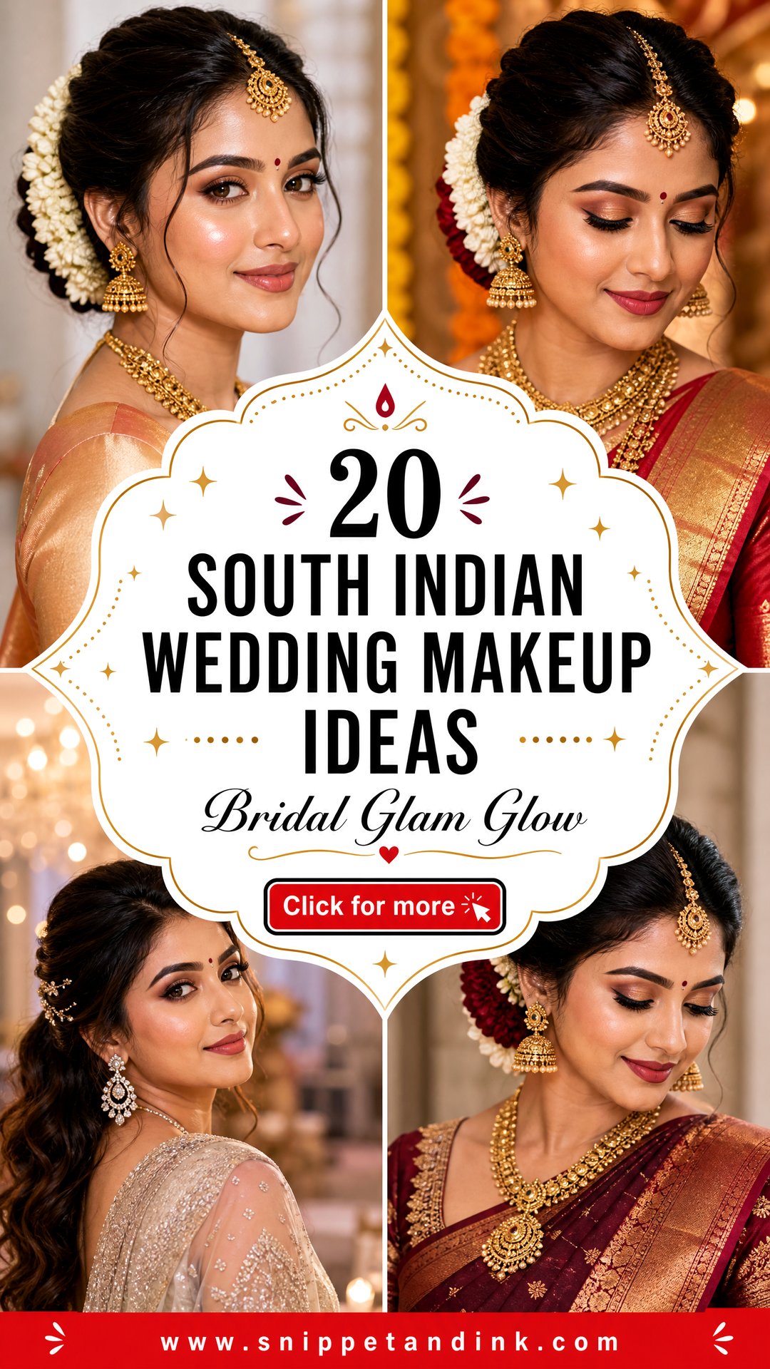 20 South Indian Wedding Makeup Ideas for Bridal Glam - 20 South Indian Wedding Makeup Ideas for Bridal Glam