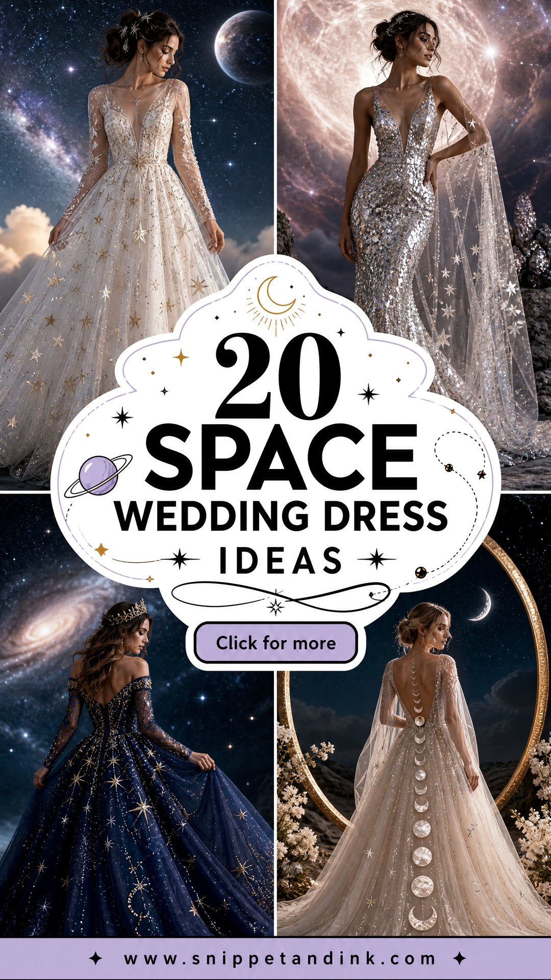 20 Space Wedding Dress Ideas for a Cosmic Bridal Moment - 20 Space Wedding Dress Ideas for a Cosmic Bridal Moment