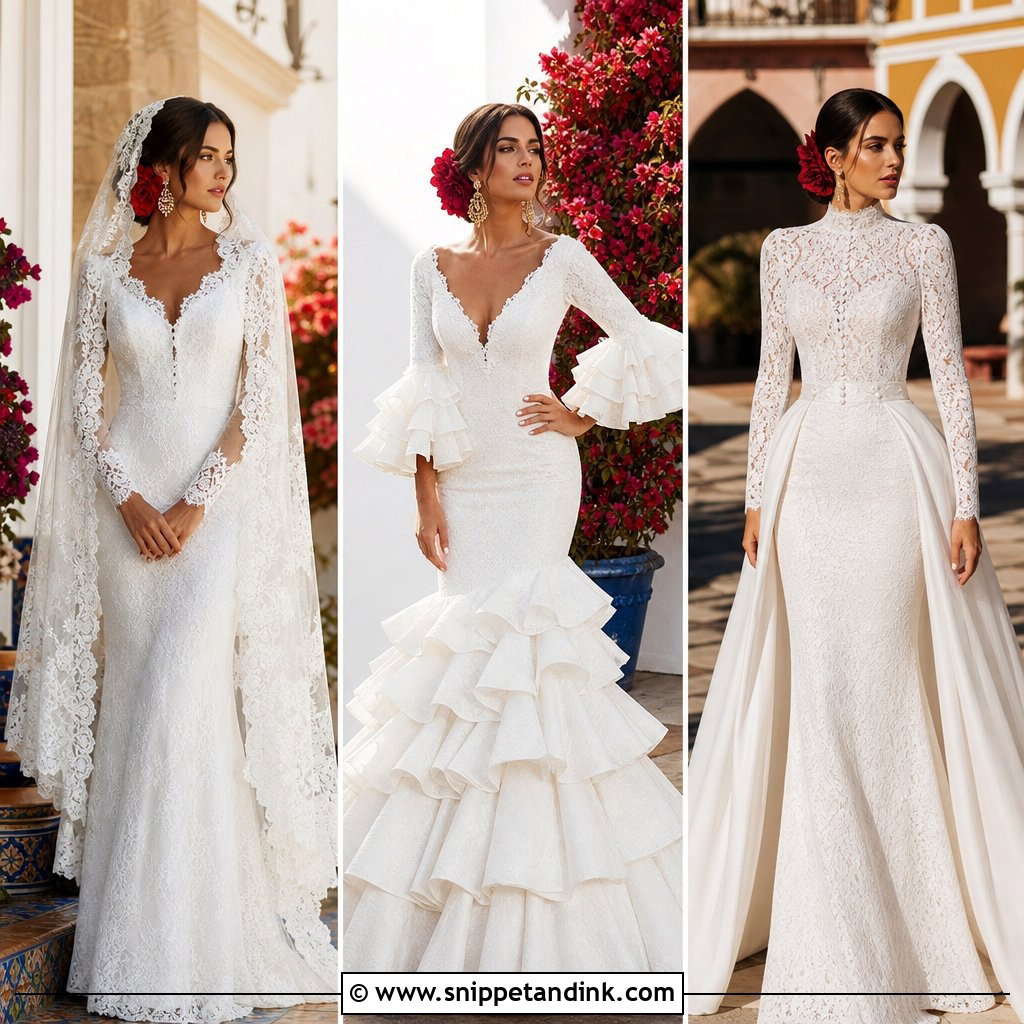 20 Spanish Wedding Dress Spain Ideas for Sunlit Bridal Style