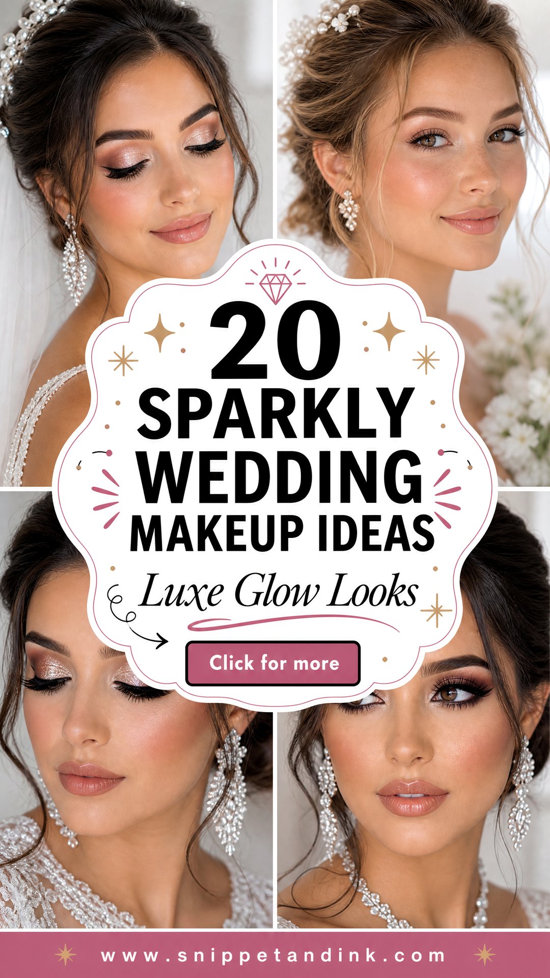 20 Sparkly Wedding Makeup Ideas for a Luxe Glow - 20 Sparkly Wedding Makeup Ideas for a Luxe Glow