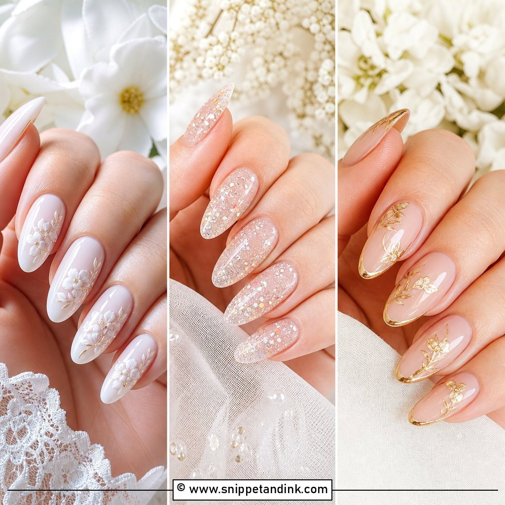 20 Spring Bridal Nails for a Soft Elegant Look