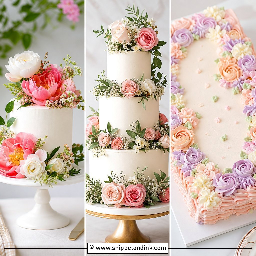 20 Spring Flower Cake Ideas for Wedding Romance