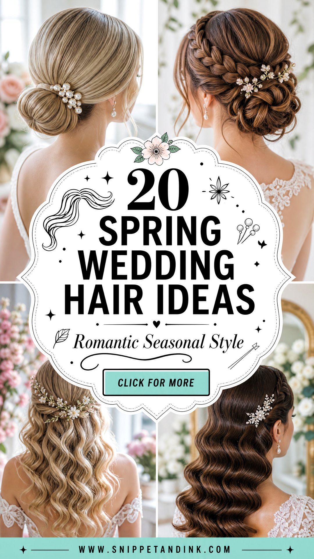 20 Spring Wedding Hair Ideas for Romantic Seasonal Style - 20 Spring Wedding Hair Ideas for Romantic Seasonal Style