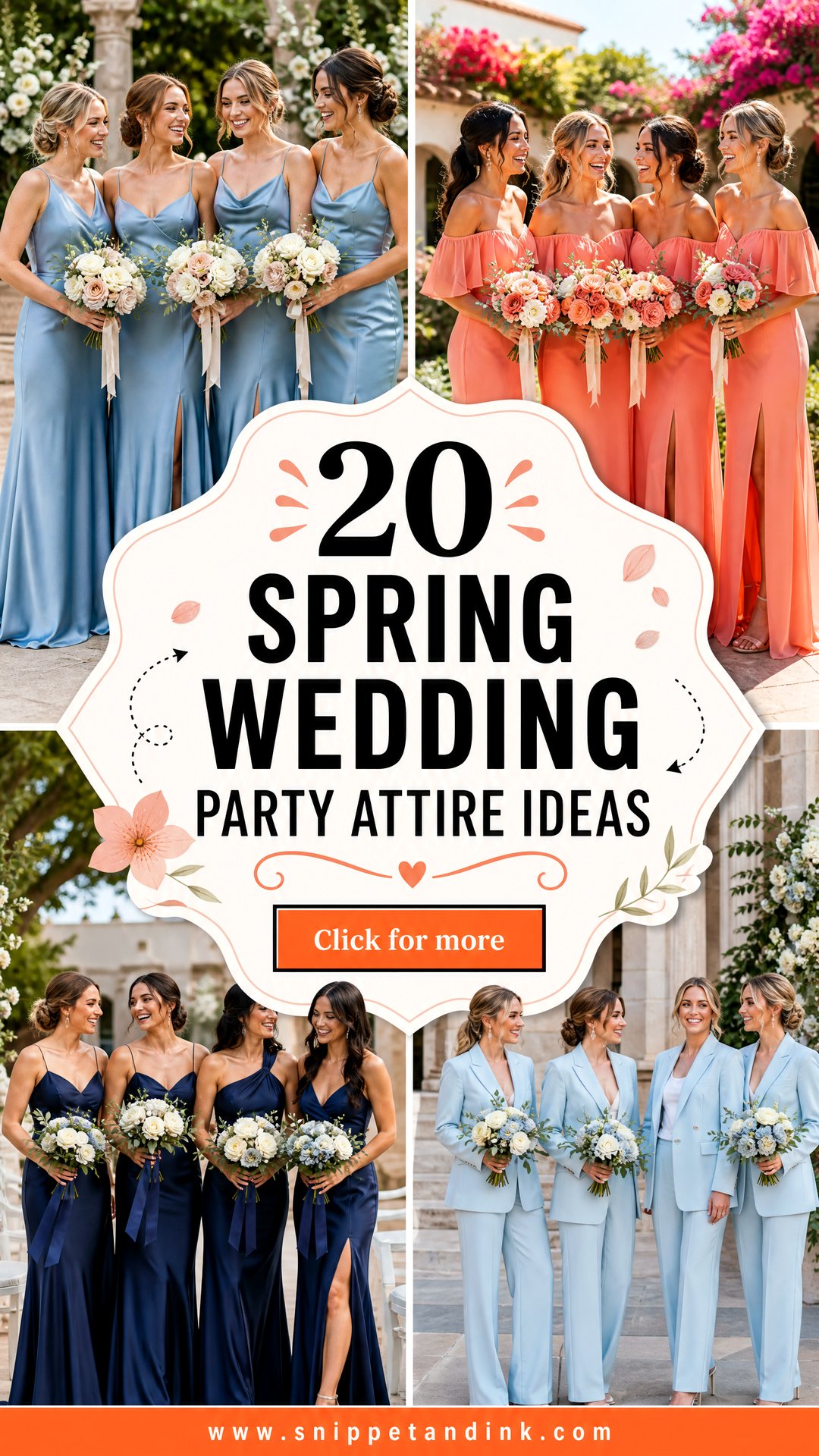 20 Spring Wedding Party Attire Ideas for a Chic Seasonal Look - 20 Spring Wedding Party Attire Ideas for a Chic Seasonal Look