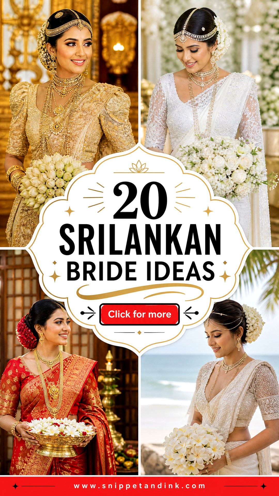 20 Srilankan Bride Ideas for a Radiant Cultural Celebration - 20 Srilankan Bride Ideas for a Radiant Cultural Celebration